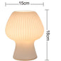 Ribbed Glass Mushroom Bedside Lamp