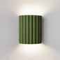 Ribbed Resin Wall Lamp in Green