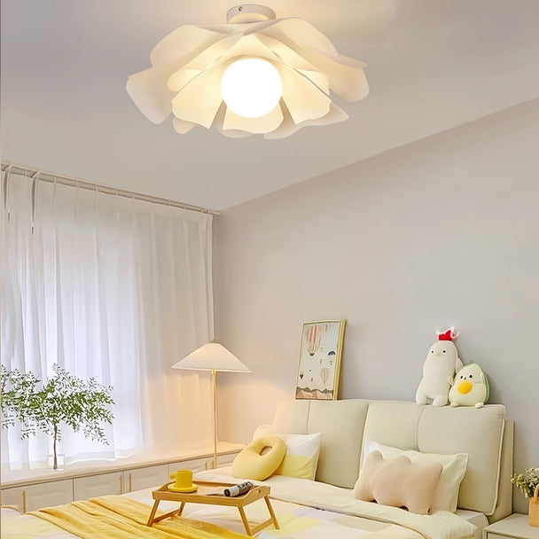 Rose Petal Semi-Flush Ceiling Light
