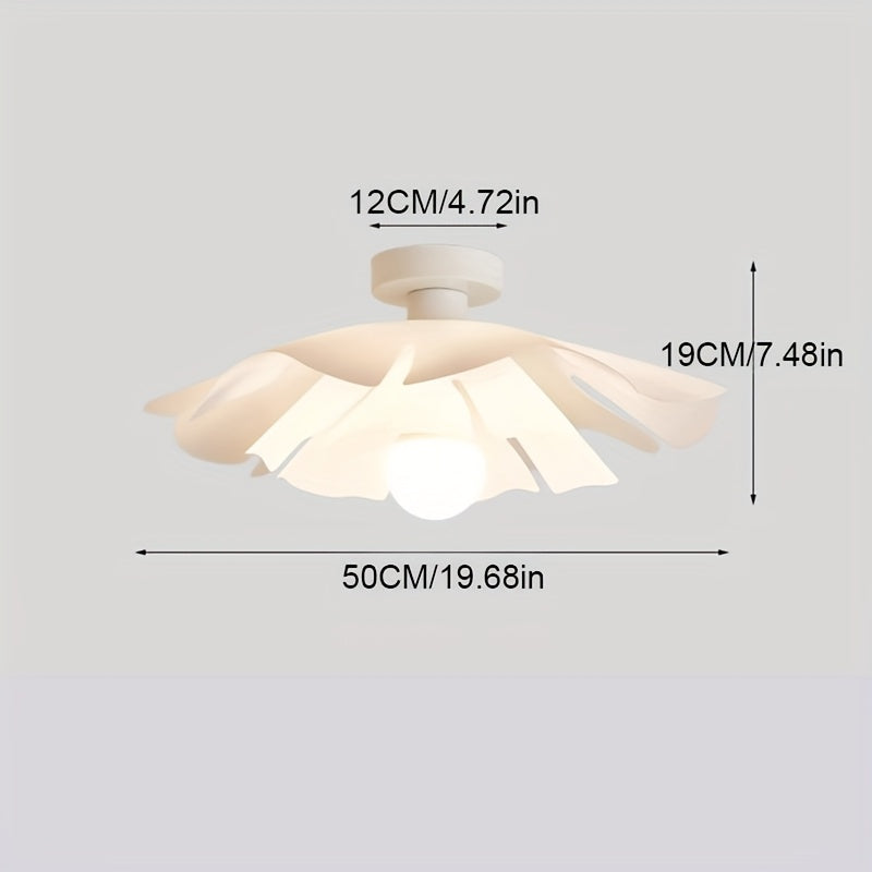 Rose Petal Semi-Flush Ceiling Light