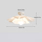 Rose Petal Semi-Flush Ceiling Light