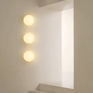 Round Glass LED Wall Sconce Light