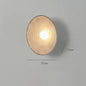 Round Wood-Effect LED Wall Sconce