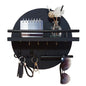 Round Wall Key Holder in Black