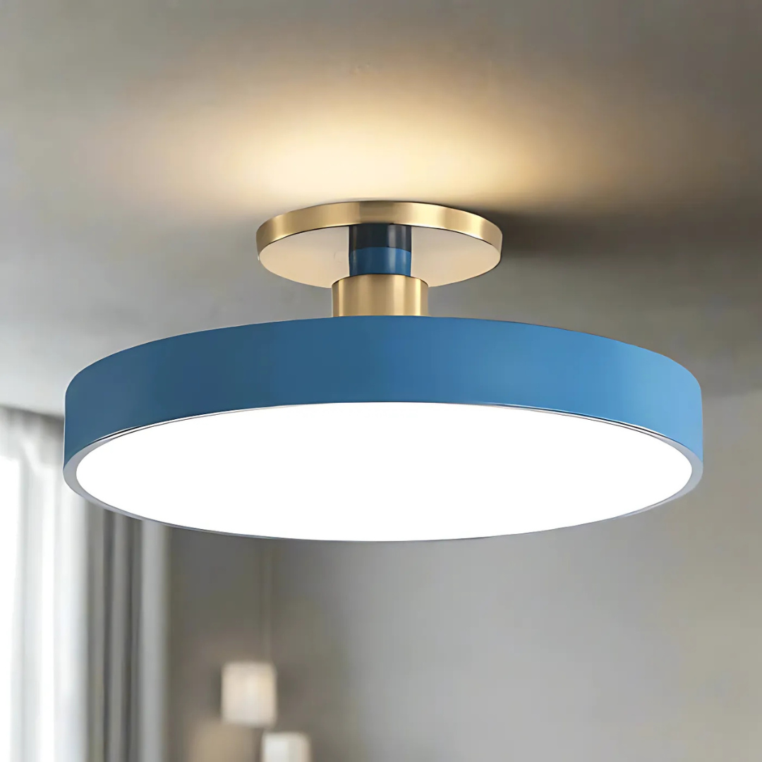 Scandinavian LED Ceiling Light in Blue