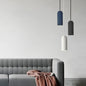 Scandinavian Glass Dome Pendant Light in Dark Blue