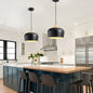 Iron and Wood-Grain Pendant Light – design detail