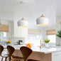 Iron and Wood-Grain Pendant Light – alternative angle