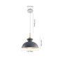 Scandinavian Metal Dome Pendant