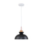 Scandinavian Metal Dome Pendant – Black