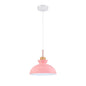 Scandinavian Metal Dome Pendant – Pink
