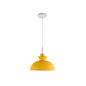 Scandinavian Metal Dome Pendant – Yellow