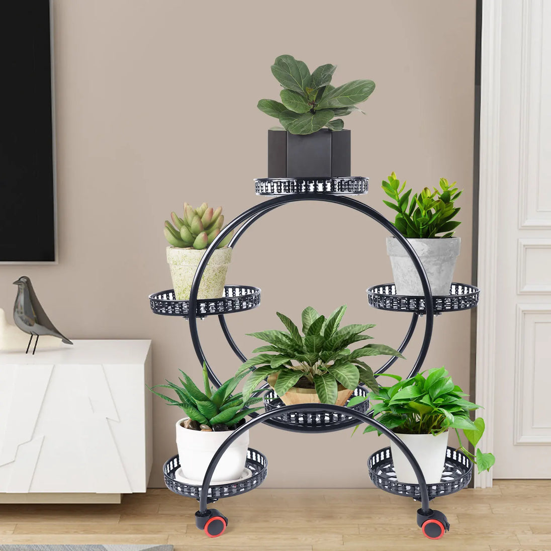 Six-Tier Wrought Iron Plant Stand