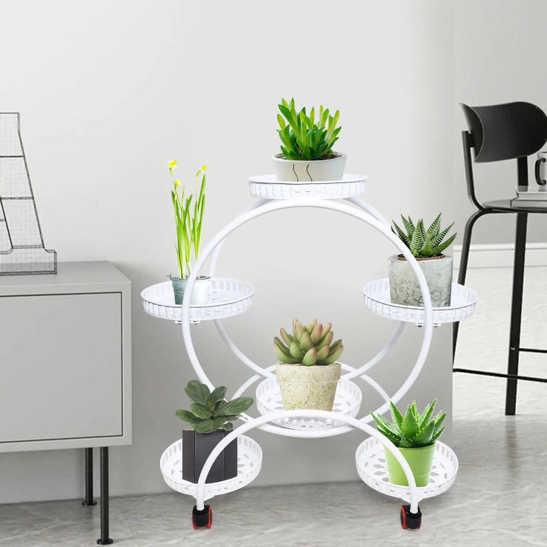 Six-Tier Wrought Iron Plant Stand
