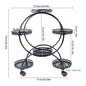 Six-Tier Wrought Iron Plant Stand