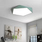 Geometric LED Ceiling Light in Green