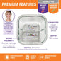 Small Glass Meal Prep Containers, 3-Pack