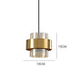 Smoked Glass Cylinder Pendant – Amber