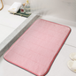 Soft Absorbent Bath Mat in Pink