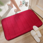 Soft Absorbent Bath Mat in Red
