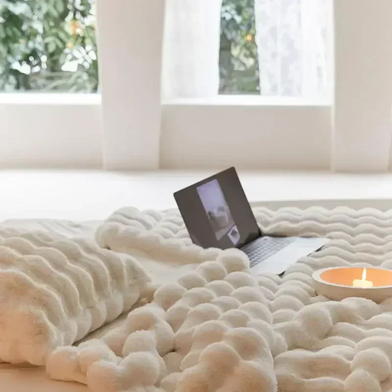 Soft Plush Throw Blanket, 5 Sizes