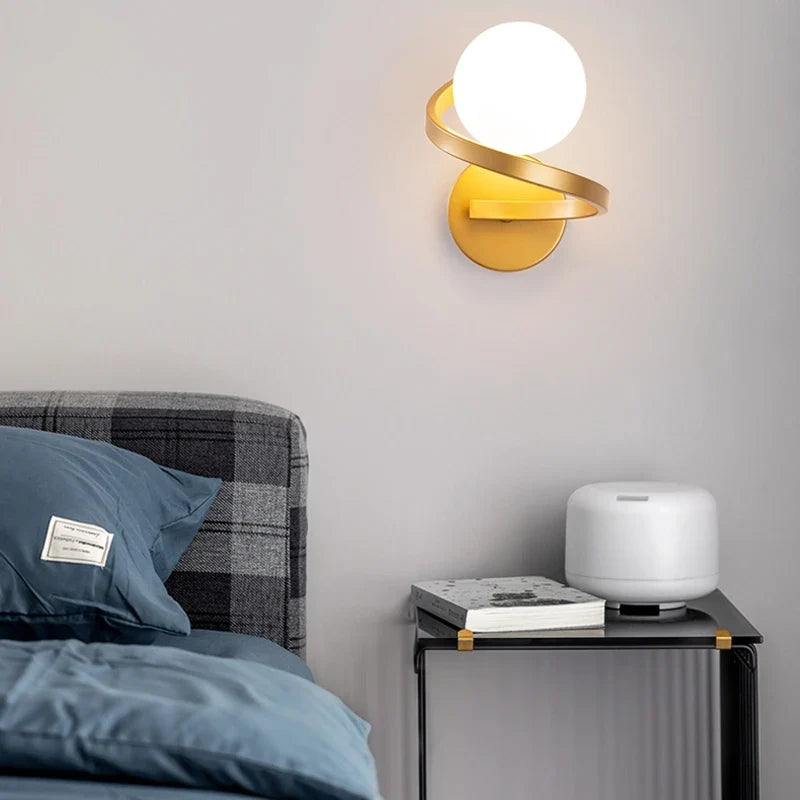 Spiral Band LED Wall Light