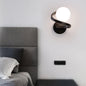 Spiral Band LED Wall Light – Black – 1 Globe