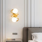 Spiral Band LED Wall Light – Gold – 2 Globes