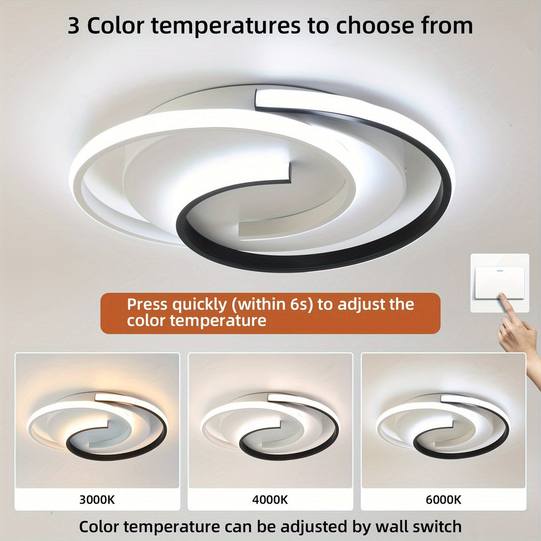 Spiral LED Ceiling Light