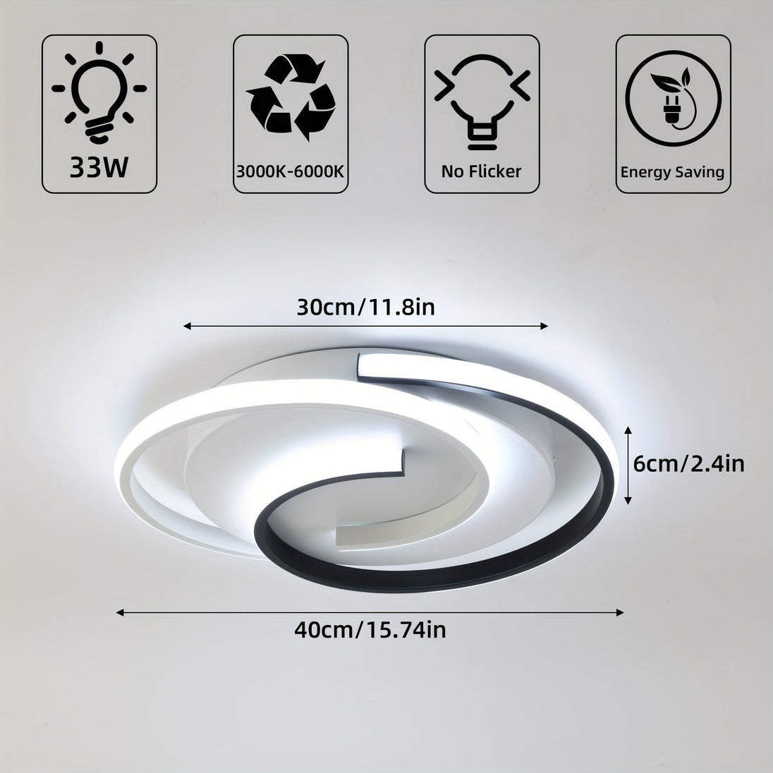 Spiral LED Ceiling Light