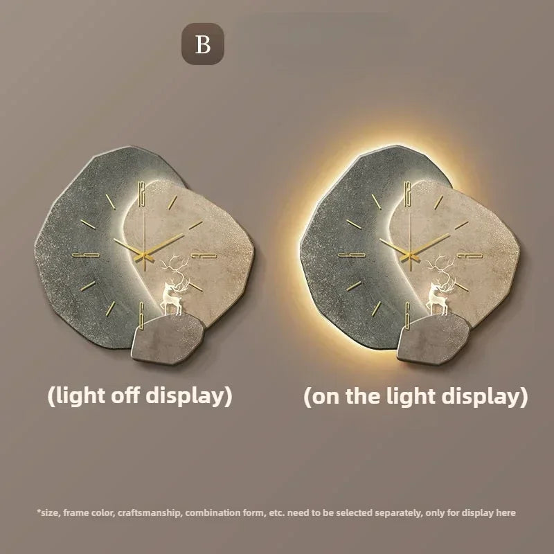 LED Backlit Wall Clock – full view