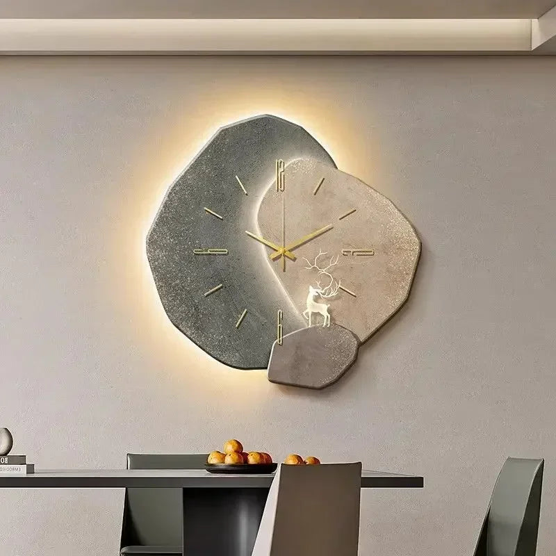 LED Backlit Wall Clock – close-up