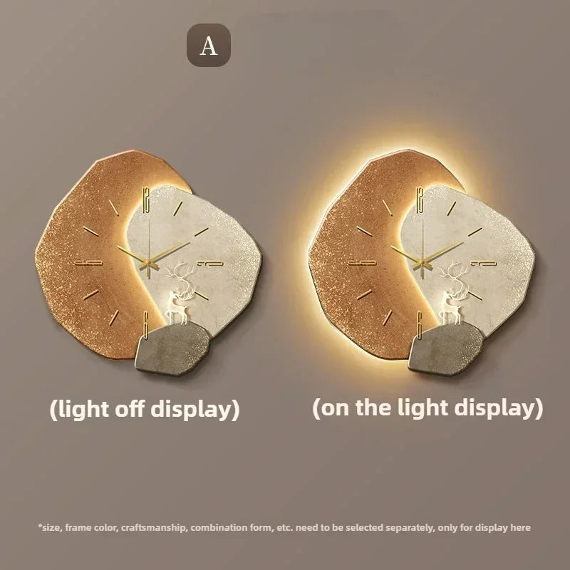 LED Backlit Wall Clock – alternative angle