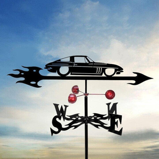 Stainless Steel Garden Weather Vane – Sports car