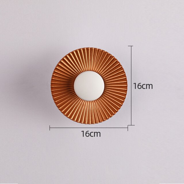 Sun Ray Metal LED Wall Lamp