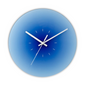 Sunset Gradient Glass Wall Clock – Blue