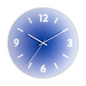 Sunset Gradient Glass Wall Clock – Blue