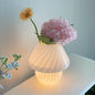 Swirled Glass Mushroom Lamp – in a room setting