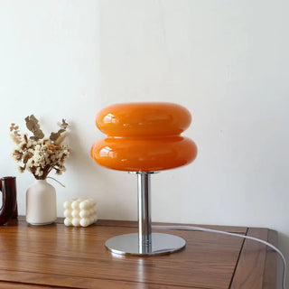 Table Lamp with Rounded Tiered Shade
