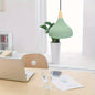 Teardrop Metal Pendant Light with Wood Accent