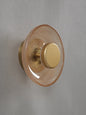 Textured Glass Disc LED Wall Lamp – Amber