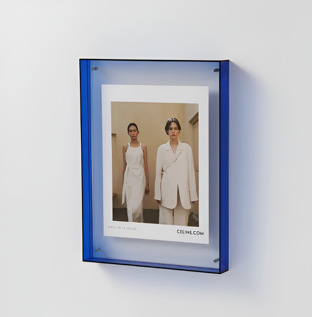 Coloured Acrylic Photo Frame in Blue