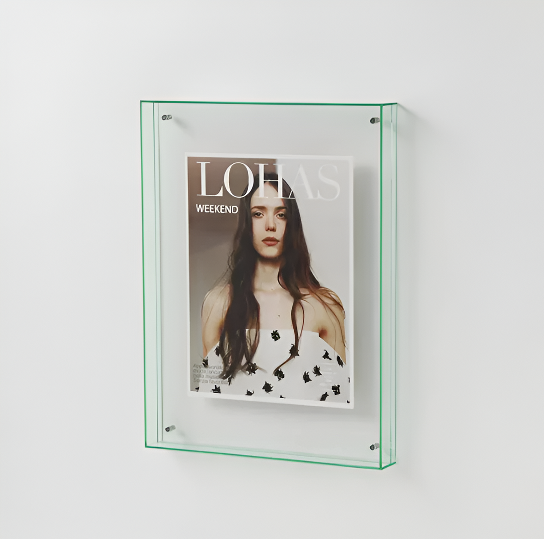 Coloured Acrylic Photo Frame in Light Green