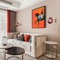 Tinted Glass Globe Wall Lamp