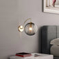 Tinted Glass Globe Wall Lamp
