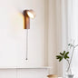 Travertine and Wood Wall Lamp