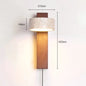 Travertine and Wood Wall Lamp – Design B