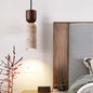 Travertine and Wood Mini Pendant Light