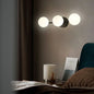Triple Glass Globe Wall Light