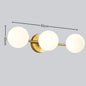 Triple Glass Globe Wall Light – product photo